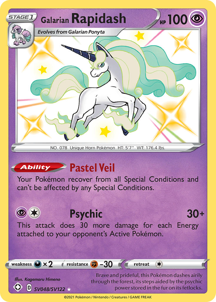 Galarian Rapidash (SV048/SV122) [Sword & Shield: Shining Fates] | Odin's Place