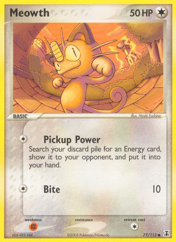 Meowth (77/113) [EX: Delta Species] | Odin's Place