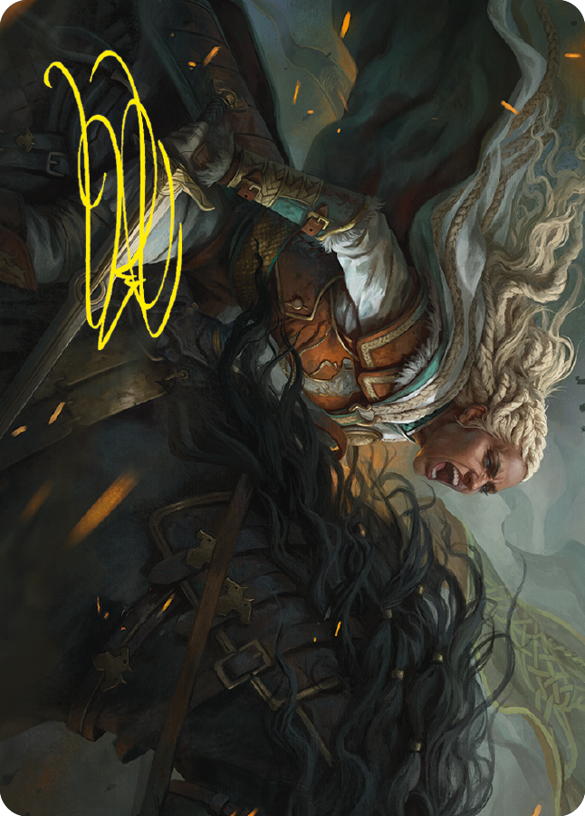 Eowyn, Fearless Knight Art Card (Gold-Stamped Signature) [The Lord of the Rings: Tales of Middle-earth Art Series] | Odin's Place