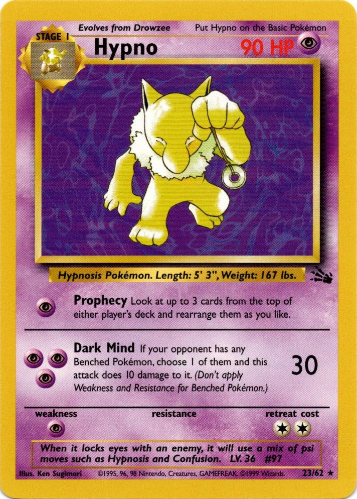 Hypno (23/62) [Fossil Unlimited] | Odin's Place