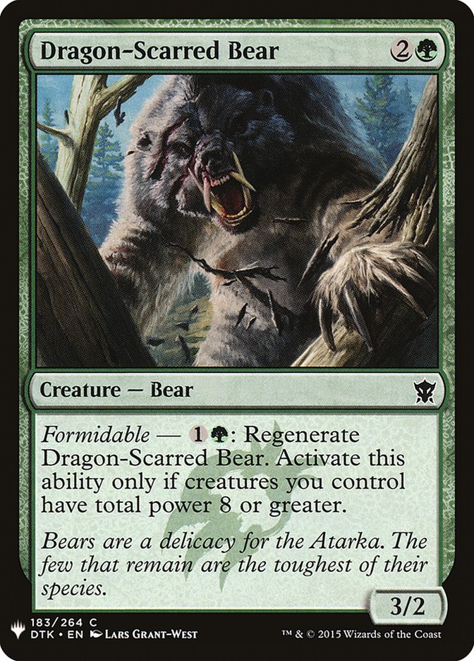 Dragon-Scarred Bear [Mystery Booster] | Odin's Place