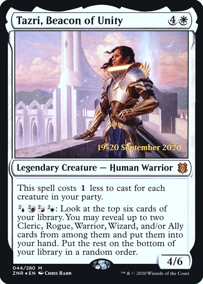Tazri, Beacon of Unity [Zendikar Rising Prerelease Promos] | Odin's Place
