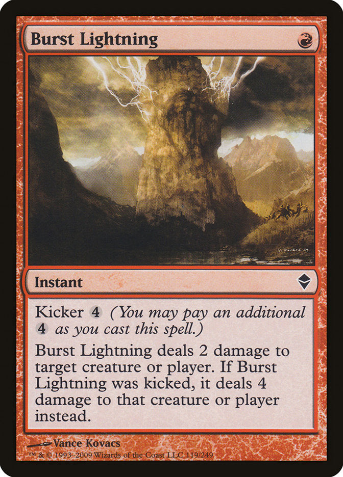 Burst Lightning (119) [Zendikar] | Odin's Place