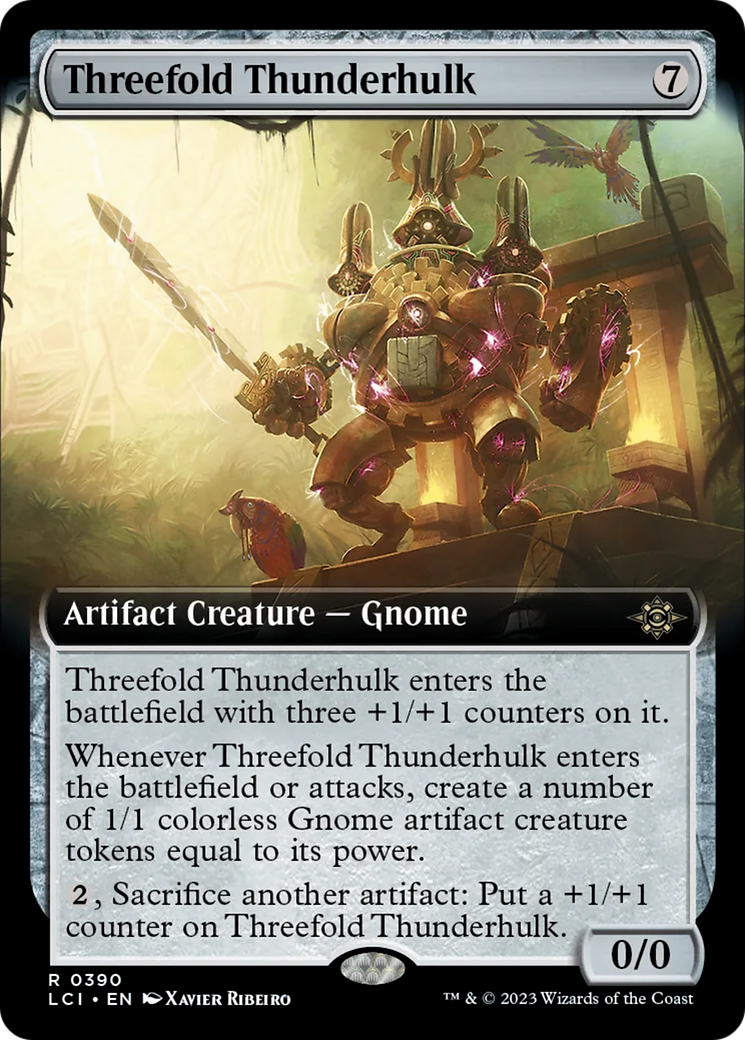 Threefold Thunderhulk (Extended Art) [The Lost Caverns of Ixalan] | Odin's Place