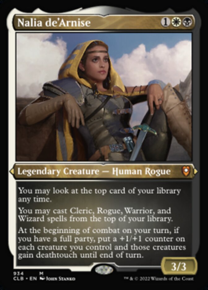 Nalia de'Arnise (Display Commander) (Foil Etched) [Commander Legends: Battle for Baldur's Gate] | Odin's Place