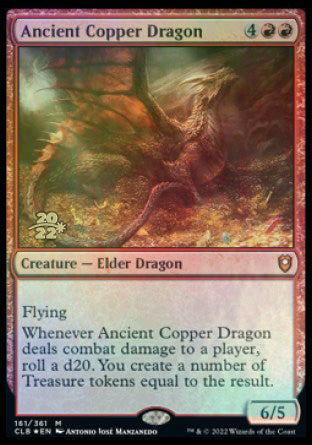 Ancient Copper Dragon [Commander Legends: Battle for Baldur's Gate Prerelease Promos] | Odin's Place