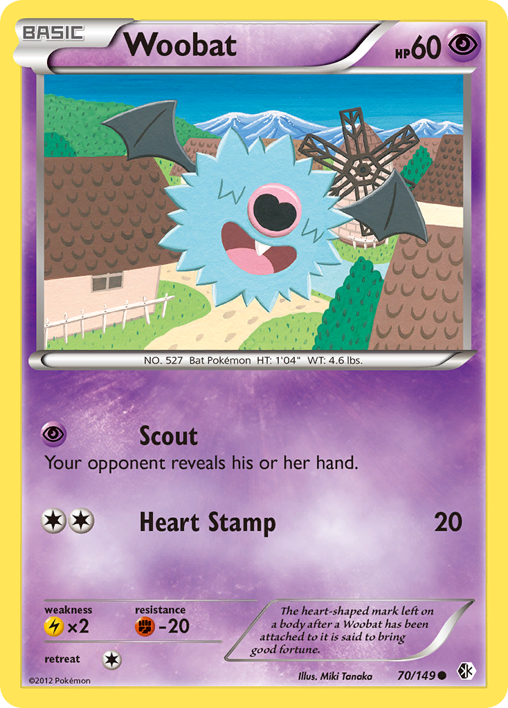 Woobat (70/149) [Black & White: Boundaries Crossed] | Odin's Place
