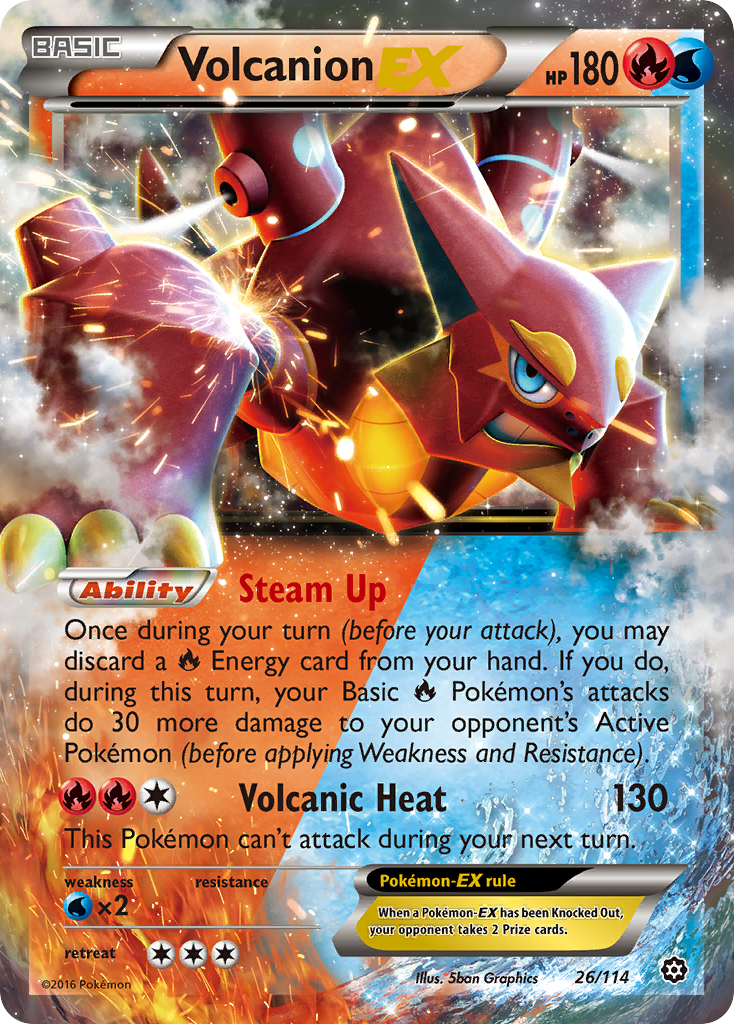 Volcanion EX (26/114) [XY: Steam Siege] | Odin's Place