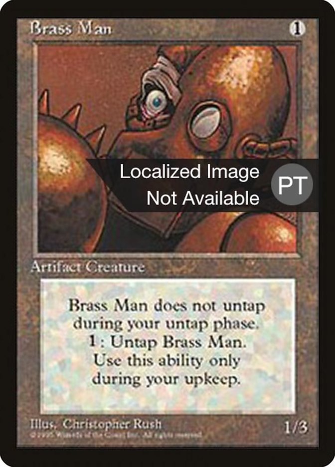 Brass Man [Fourth Edition (Foreign Black Border)] | Odin's Place