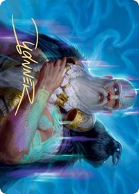Alrund, God of the Cosmos Art Card (Gold-Stamped Signature) [Kaldheim Art Series] | Odin's Place
