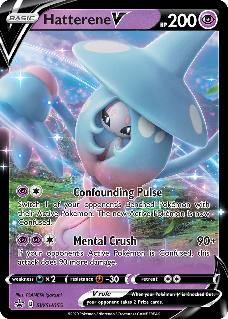 Hatterene V (SWSH055) (Jumbo Card) [Sword & Shield: Black Star Promos] | Odin's Place