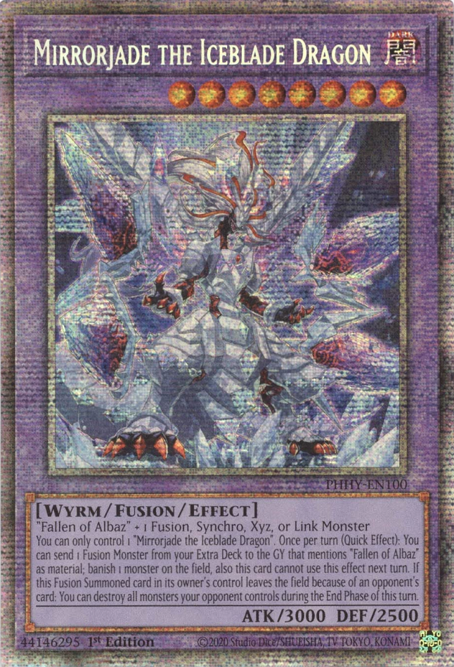 Mirrorjade the Iceblade Dragon [PHHY-EN100] Starlight Rare | Odin's Place