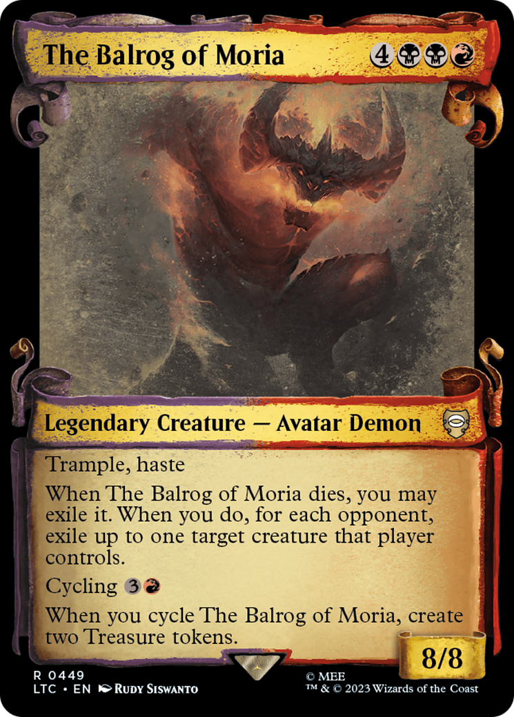 The Balrog of Moria [The Lord of the Rings: Tales of Middle-Earth Commander Showcase Scrolls] | Odin's Place