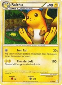 Raichu (10/123) (Cracked Ice Holo) [HeartGold & SoulSilver: Base Set] | Odin's Place