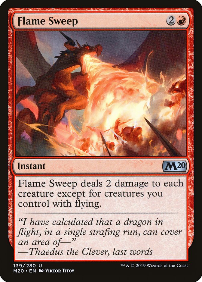Flame Sweep (139) [Core Set 2020] | Odin's Place