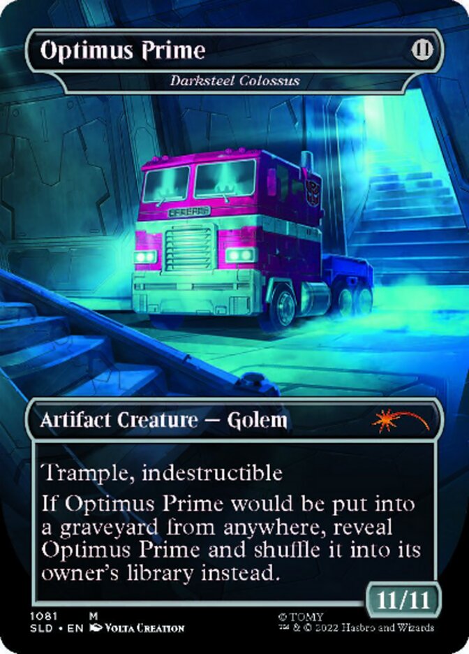 Darksteel Colossus - Optimus Prime (Borderless) [Secret Lair Drop Series] | Odin's Place