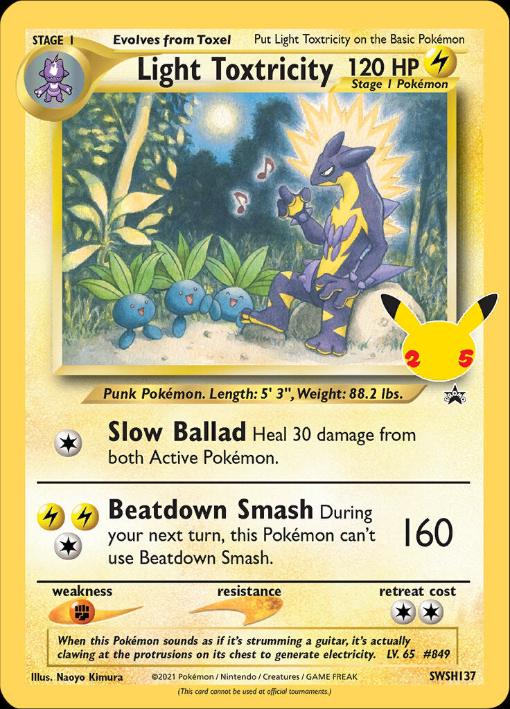 Light Toxtricity (SWSH137) (Celebrations) [Sword & Shield: Black Star Promos] | Odin's Place