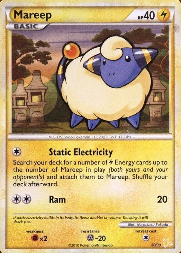 Mareep (20/30) [HeartGold & SoulSilver: Trainer Kit - Raichu] | Odin's Place