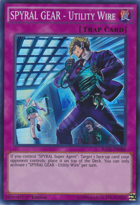 SPYRAL GEAR - Utility Wire [RATE-EN088] Super Rare | Odin's Place