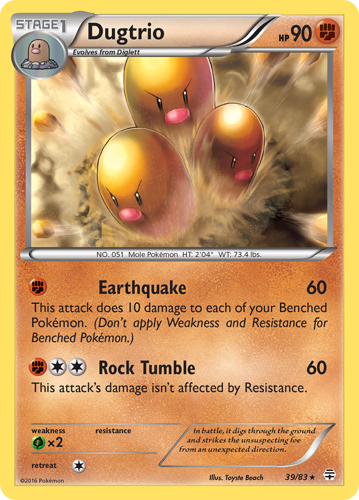 Dugtrio (39/83) [XY: Generations] | Odin's Place