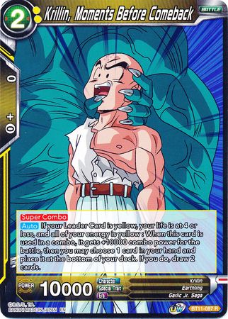Krillin, Moments Before Comeback (BT11-097) [Vermilion Bloodline] | Odin's Place