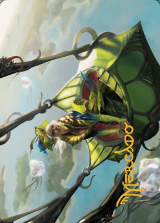 Nael, Avizoa Aeronaut Art Card (Gold-Stamped Signature) [Dominaria United Art Series] | Odin's Place