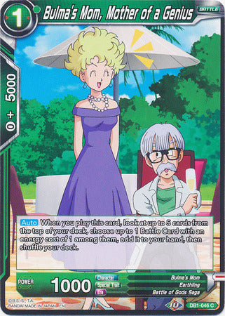 Bulma's Mom, Mother of a Genius (DB1-046) [Dragon Brawl] | Odin's Place