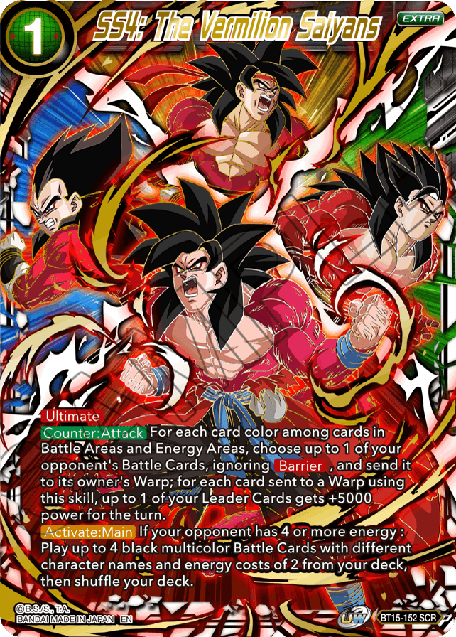 SS4: The Vermilion Saiyans (BT15-152) [Saiyan Showdown] | Odin's Place