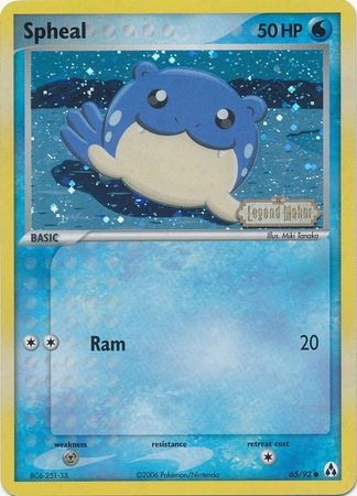 Spheal (65/92) (Stamped) [EX: Legend Maker] | Odin's Place