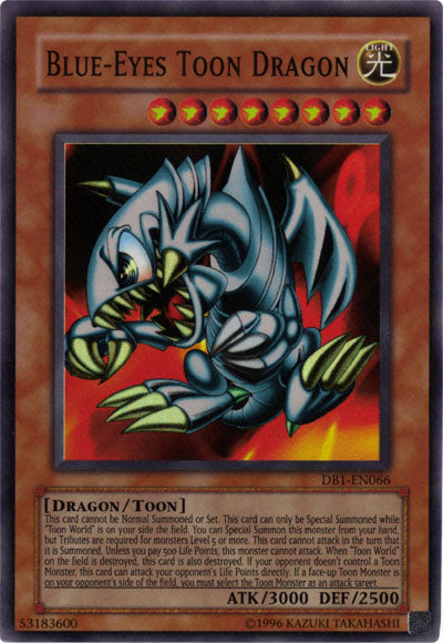 Blue-Eyes Toon Dragon [DB1-EN066] Super Rare | Odin's Place