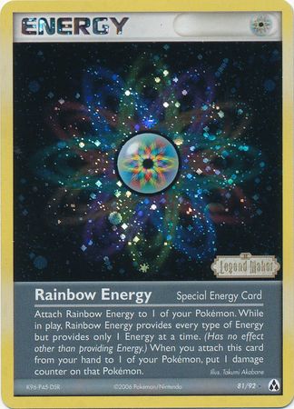 Rainbow Energy (81/92) (Stamped) [EX: Legend Maker] | Odin's Place