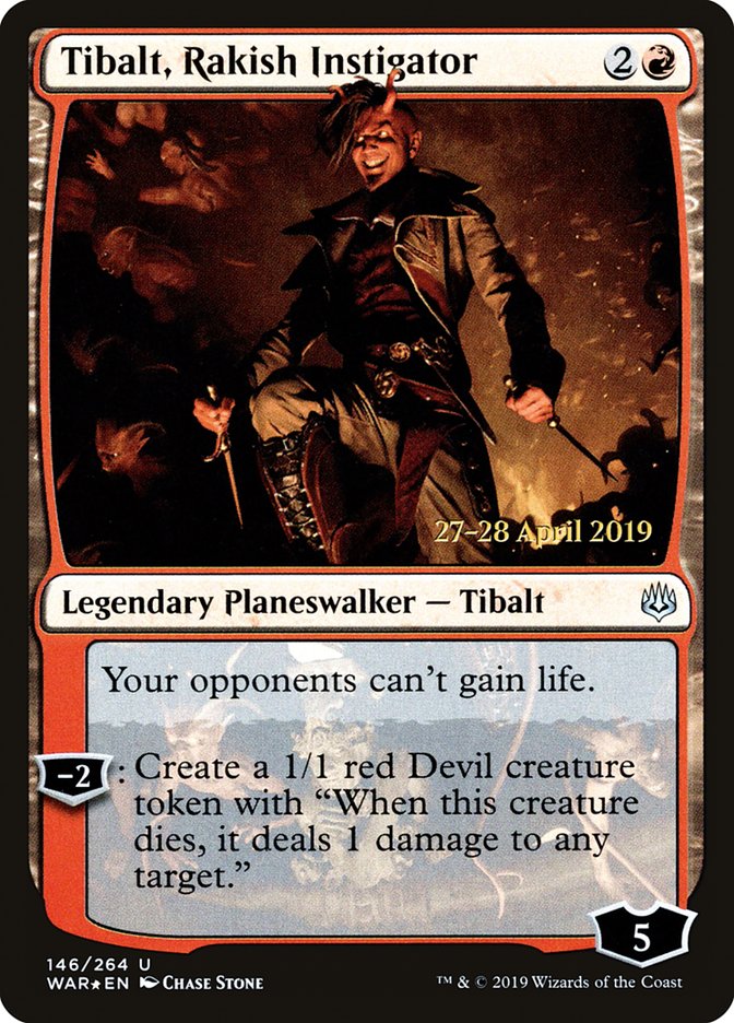 Tibalt, Rakish Instigator (146) [War of the Spark Prerelease Promos] | Odin's Place
