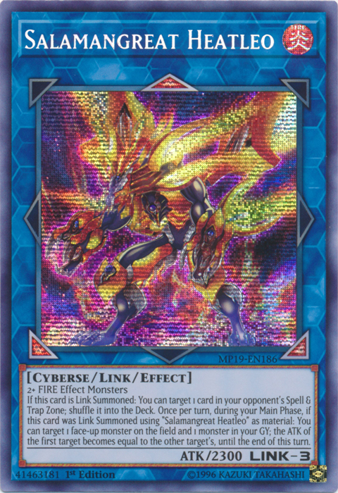 Salamangreat Heatleo [MP19-EN186] Prismatic Secret Rare | Odin's Place
