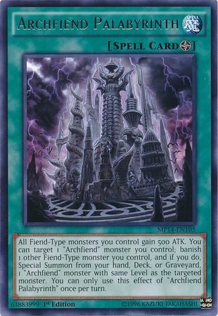 Archfiend Palabyrinth [MP14-EN105] Rare | Odin's Place