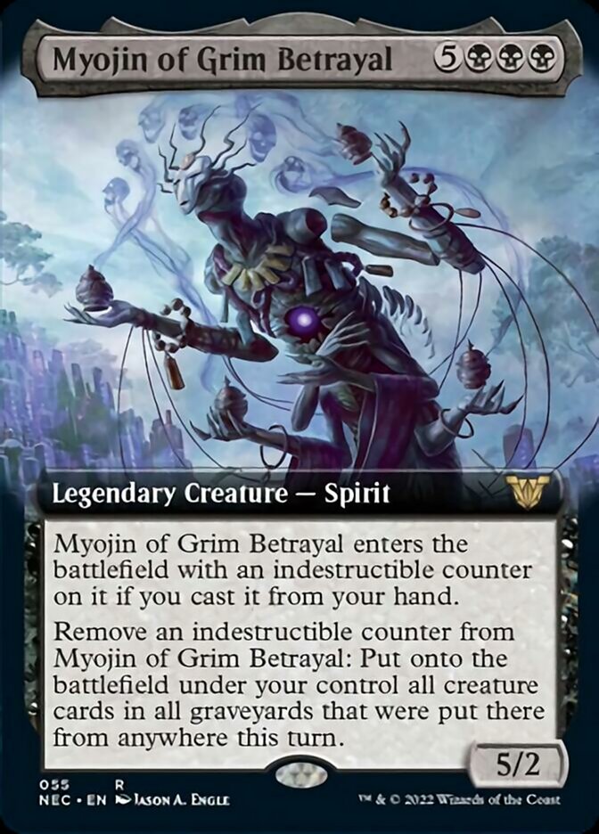 Myojin of Grim Betrayal (Extended Art) [Kamigawa: Neon Dynasty Commander] | Odin's Place