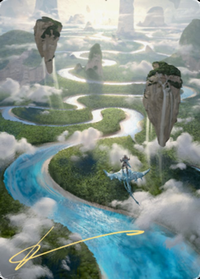 Clearwater Pathway Art Card (Gold-Stamped Signature) [Zendikar Rising Art Series] | Odin's Place