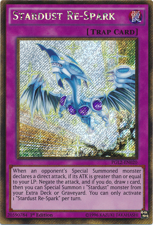 Stardust Re-Spark [PGL2-EN020] Gold Secret Rare | Odin's Place