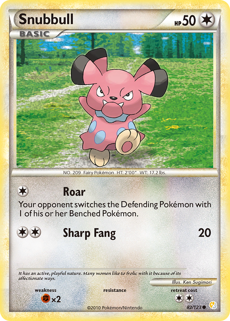 Snubbull (82/123) [HeartGold & SoulSilver: Base Set] | Odin's Place