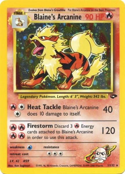 Blaine's Arcanine (1/132) [Gym Challenge Unlimited] | Odin's Place