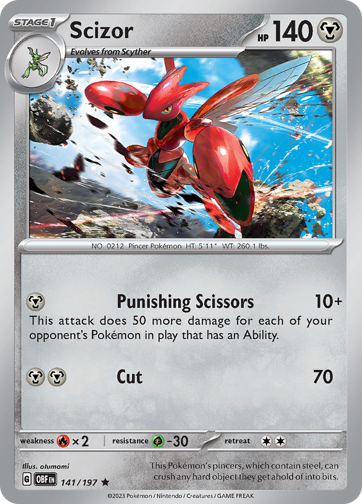 Scizor (141/197) [Scarlet & Violet: Obsidian Flames] | Odin's Place