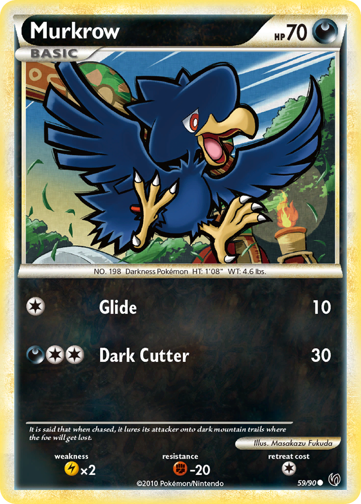 Murkrow (59/90) [HeartGold & SoulSilver: Undaunted] | Odin's Place