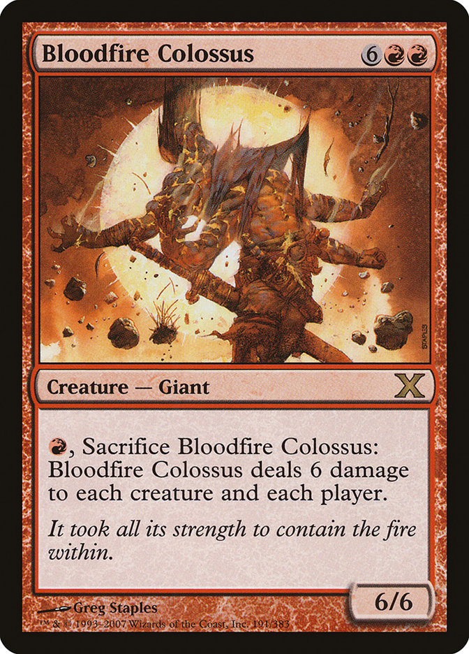 Bloodfire Colossus (191) [Tenth Edition] | Odin's Place