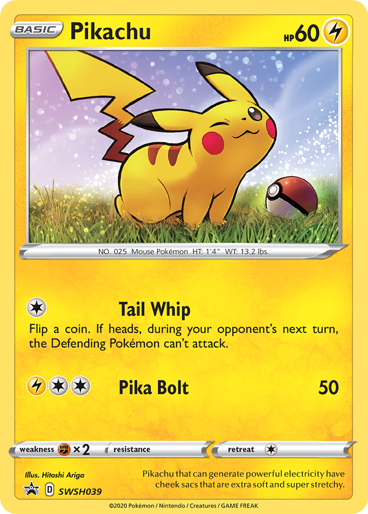 Pikachu (SWSH039) [Sword & Shield: Black Star Promos] | Odin's Place