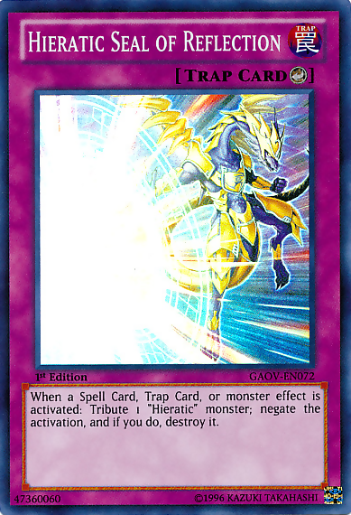 Hieratic Seal of Reflection [GAOV-EN072] Super Rare | Odin's Place