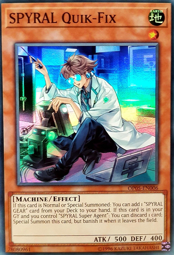 SPYRAL Quik-Fix [OP05-EN006] Super Rare | Odin's Place