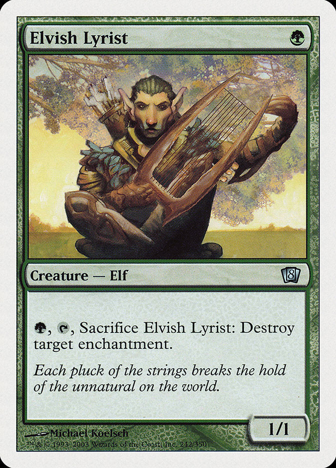 Elvish Lyrist (242) [Eighth Edition] | Odin's Place