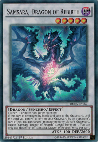 Samsara, Dragon of Rebirth [DUEA-EN052] Super Rare | Odin's Place