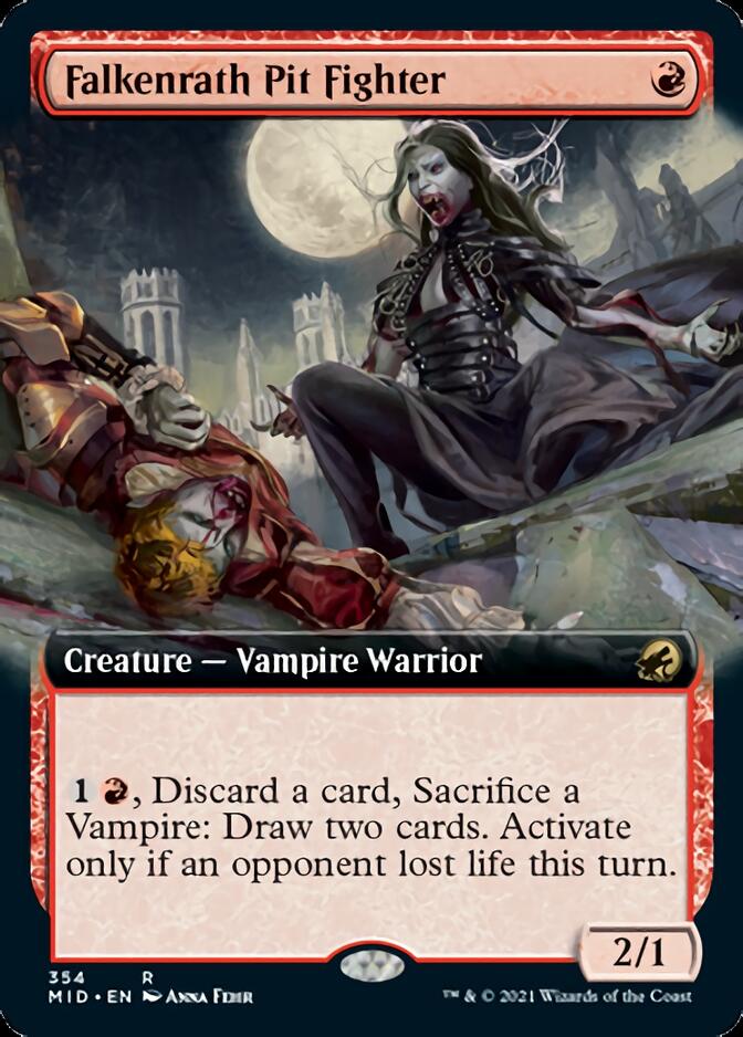 Falkenrath Pit Fighter (Extended Art) [Innistrad: Midnight Hunt] | Odin's Place