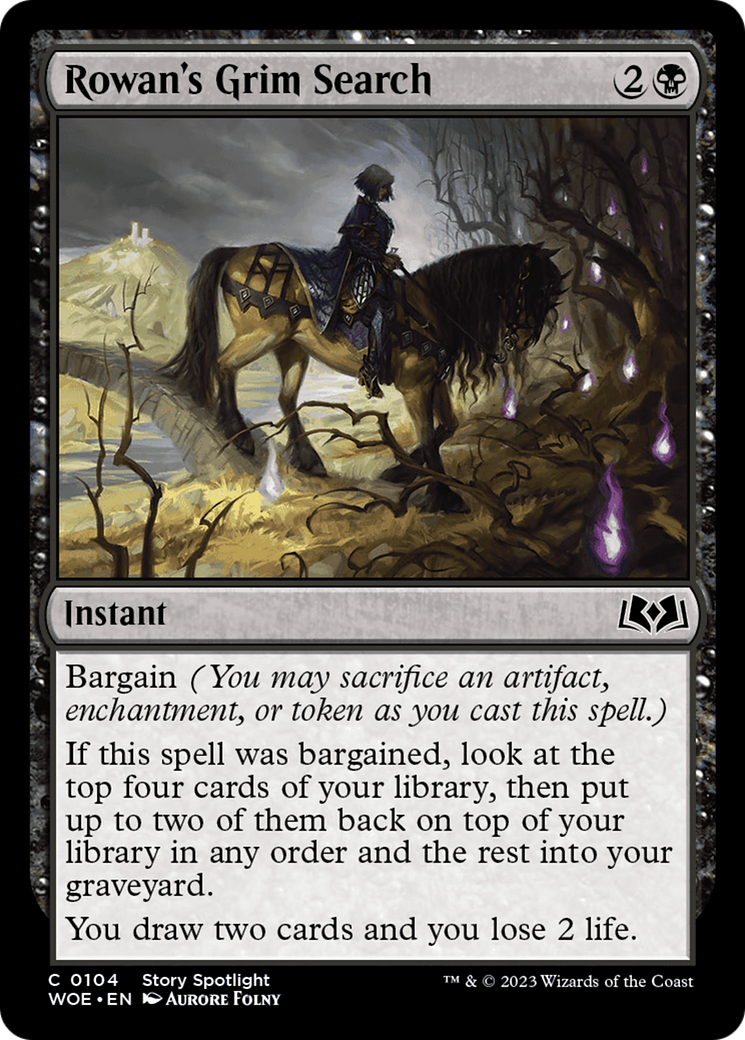 Rowan's Grim Search [Wilds of Eldraine] | Odin's Place