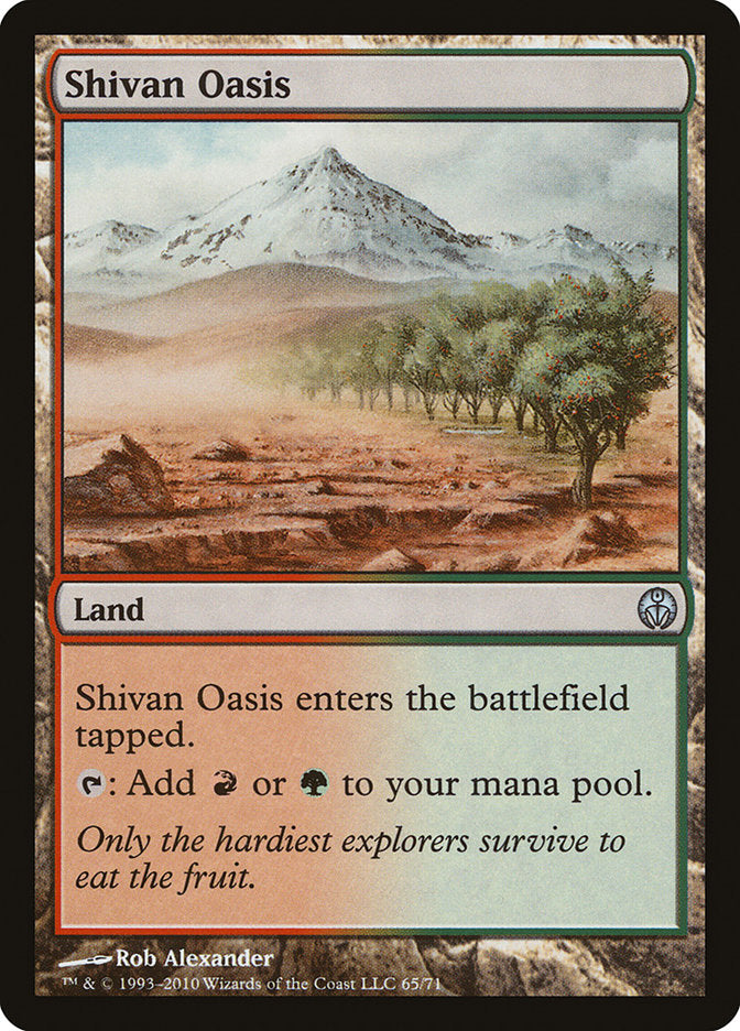 Shivan Oasis (65) [Duel Decks: Phyrexia vs. the Coalition] | Odin's Place